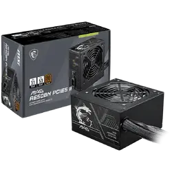 MSI MAG A650BN PCIE5 II, 650W, 80 Plus Bronze, 120mm Low Noise Fan, Protections: OVP/OCP/SCP/OPP/UVP, Dimensions: 150mmx140mmx86mm, 5Y Warranty