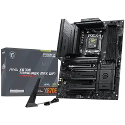 MSI MAG X870E TOMAHAWK MAX WIFI, ATX, Socket AM5, 4x DDR5 Dual Channel DDR5 up to 8400(OC)MHz, 3x PCIe 3.0 x16 slot, 4x M.2 slot, 4x USB 2.0, 3x USB 5Gbps, 2x USB 10Gbps, 1x 10Gbps Type-C, 2x 40Gbps Type-C, HDMI, 7.1 HD Audio, 5G LAN, WiFI 7, BT, 3Y