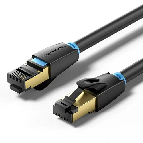 Vention Кабел LAN SFTP Cat.8 Patch Cable - 5.0M Black 40Gbps - IKABJ