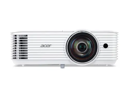 Мултимедиен проектор, Acer Projector S1387n, DLP, Short Throw 0.5, WXGA (1280x800), 4000 ANSI Lumens, 20 000:1, 1x, HDMI 1.4x2, DC Out (5V/1A, USB-A), Component Video (D-sub), RCA, RJ45, RS232, Audio in/out, Speaker 16W, 3.1 kg, 3Y, White