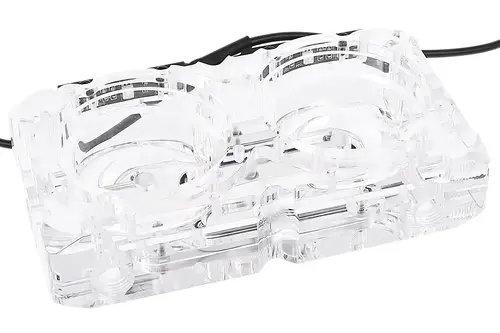 Адаптер приставка с вътрешна и външна резба Alphacool Eisdecke D5 Dual Acrylic Attachment 3x 1/4"