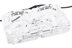 Адаптер приставка с вътрешна и външна резба Alphacool Eisdecke D5 Dual Acrylic Attachment 3x 1/4