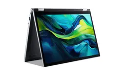 Лаптоп, Acer Aspire Go Spin 14, AGSP14-31PT-3593, Intel i3 N355( up to 3.9GHz, 6MB), 14'' WUXGA (1920x1200) IPS Touch (pen supportive), 8GB DDR5 on board, SSD 256GB, HD Web cam, WiFi6 ax, BT 5.2, Win 11 Home
