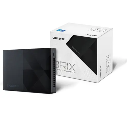 Настолен компютър Gigabyte Brix Intel Processor N200, 1 x SO-DIMM DDR4, 1 x M.2 SSD + WiFi 6