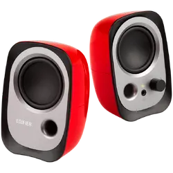 Edifier R12U 2.0 Audio System, USB, AUX, 2.25-inch Drivers, 4W (RMS), Volume Control, Red