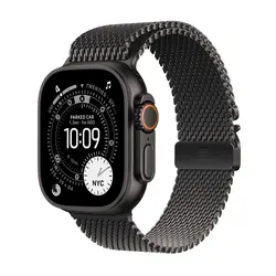Часовник, Apple Watch Ultra 3 Cellular 49mm Black Titanium Case with Black Titanium Milanese Loop - Large