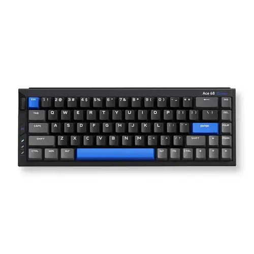 MCHOSE геймърска механична клавиатура Gaming Mechanical Keyboard Ace 68 Turbo - 16K, Mount Tai Magnetic Switch GT [Tactile] (English US), Black