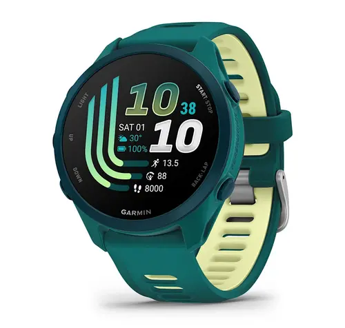 Garmin Forerunner® 170 - Music - Teal Green с Teal Green/Citron каишка 010-03920-12
