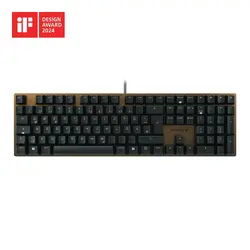Механична клавиатура CHERRY KC 200MX Brown, Тънка, Черна
