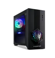 Настолен компютър, Acer Predator PO3-665, Intel Core Ultra 7 265F (up to 5.30GHz, 30MB), 32GB DDR5 5600MHz (2*16GB), 1TB SSD PCI-e + M.2 slot free, no DVD, GeForce RTX 5070 12GB GDDR7, GLAN, WiFi7&BT5.4, 4*USB 3.2, 4*USB 2.0, 1*Type C, 850W Plus Gold, No OS