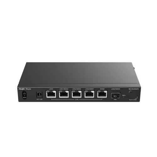 Рутер Ruijie RG-EG406XS, 5x2.5G, 400 клиента,Cloud Managed, 1x10G SFP+,5xWAN