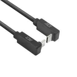 ACT Кабел USB-C 10Gbps, 60W, 0.5м, конектори на 90° up/down angled