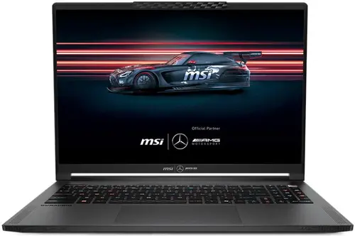 Лаптоп, MSI Stealth A16 MercedesAMG AI+ A3XWGG-054BG-SGARI370X, Ryzen AI 9 HX 370, NVIDIA GeForce RTX 5070 8GB GDDR7, 16" QHD+ (2560x1600), 240Hz, OLED, IPS-Level, 2.1kg