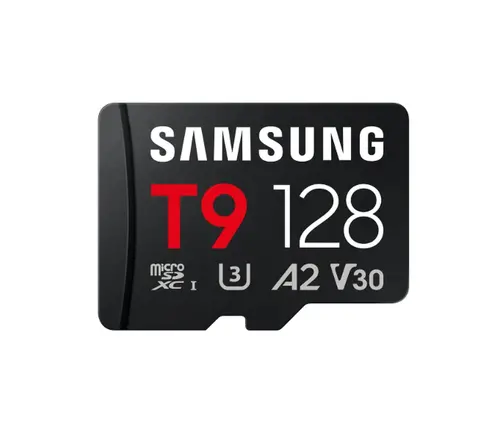 Памет, Samsung 128GB micro SD Card T9 UHS-I Read 200MB/s - Write 130MB/s Class 10 U3 V30 A2