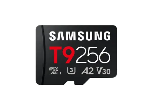 Памет, Samsung 256GB micro SD Card T9 UHS-I Read 200MB/s - Write 130MB/s Class 10 U3 V30 A2