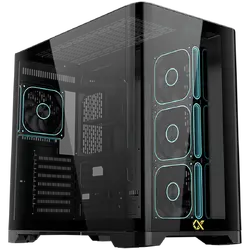 Crystal Storm V2 EN49392 (BK,EATX,U3+U2,Front Curved & Left TG,3PCS J22A PWM Reverse & 1PC J22A PWM,ARGB PCB)