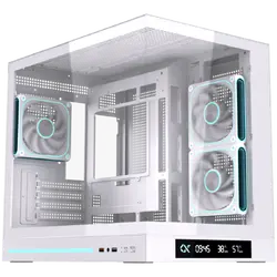 Cloud M DGT 3AF Arctic EN49644 (WH,MATX,U3+U2,2PCS TG,Side ARGB,2PCS J22A PWM WH Reverse & 1PC J22A PWM WH,ARGB PCB,Digital LCD)