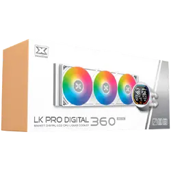 LK Pro 360 Digital Arctic EN47411 (WH AIO,Digital LCD Pump & 360mm PWM Fan,Mini ARGB Controller,Intel & AMD & 20xx)