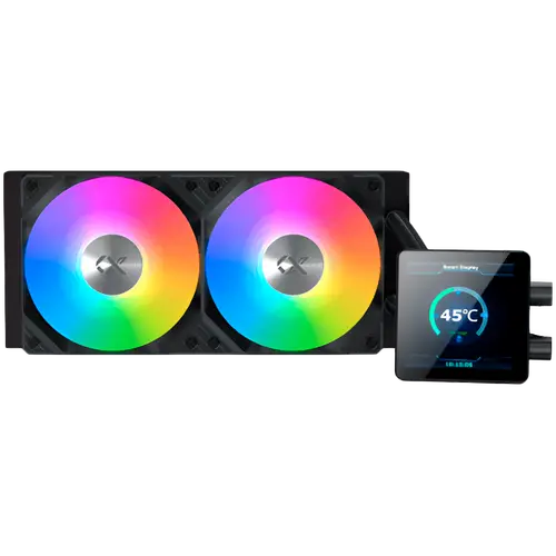 Connect 240 EN45257 (BK,AIO Liquid Cooler,3.4" LED Display Pump Head,ARGB PWM Fan,Mini ARGB Controller)