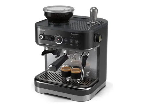 PHILIPS Barista Brew Полуавтоматична машина за еспресо контейнер за зърна кафе 250гр ръкохватка от неръждаема стомана Кана за мляко