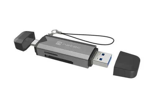 Аксесоар, Natec Scarab 3 USB-C/USB-A 3.2 Gen.1 SD/Micro SD Card reader