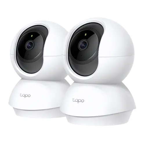 Домашна охранителна WiFi камера TP-Link Tapo C200P2, Pan/Tilt - 2 Броя