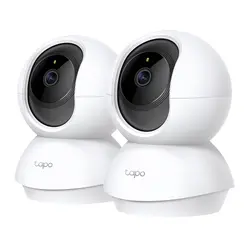 Домашна охранителна WiFi камера TP-Link Tapo C200P2, Pan/Tilt - 2 Броя