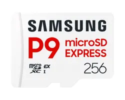 Памет, Samsung 256GB micro SD Card P9 Express UHS-I Read 65K IOPS, UHS-I 2K IOPS - Write 52K IOPS, UHS-I 2K IOPS Class 10 U3 V30 A1