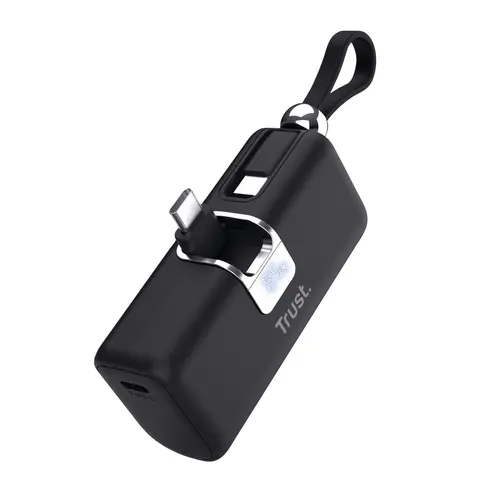 Външна батерия, TRUST Pacto 5000 mAh Pocket Powerbank Black
