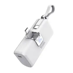 Външна батерия, TRUST Pacto 5000 mAh Pocket Powerbank White