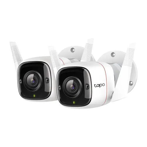Външна охранителна WiFi камера TP-Link Tapo C310P2, 3MP - комплект от 2 броя