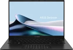 Лаптоп, Asus Zenbook UM3406GA-QD246WNA, AMD Ryzen 7 445 ,2.0GHz (14MB Cache, up to 4.6GHz, 6 cores, 12 Threads), 14.0 OLED WUXGA(WU) 1920X1200 16:10,LPDDR5X 16GB ( on board ),512GB  SSD G4, Windows 11,  Jade Black, Sleev, no adapter