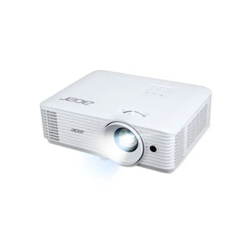 Мултимедиен проектор, Acer Projector P1358i, DLP, WXGA (1280x800), 5000 ANSI Lumens, 20 000:1, 1.3x, HDMI 2x1.4, VGA, DC Out (5V/1A, USB-A), RCA, Audio in/out (3.5mm), Wireless dongle included, Speaker 10W, Bluelight Shield, Bag, 2.8kg, 3Y, White