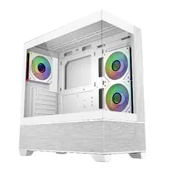 Кутия CoolerMaster Elite 690 Wood - Бял