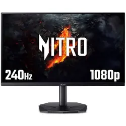 Монитор, Acer Nitro KG240YW3bmiipx, 23.8'', FHD (1920X1080) IPS, ZeroFrame, FreeSync Premium 240Hz, 1ms/0.5ms GTG, 100M:1, 250nits, 99% sRGB, 2xHDMI, DP, Audio out, Tilt, Vesa, Black