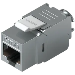 Ubiquiti UniFi UACC-Keystone-Jack-C6A Toolless keystone for terminating a Cat6A Ethernet jack without the use of a punch-down or crimping tool, (12) Keystone Jacks per pack