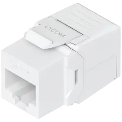 Ubiquiti UniFi  UACC-Keystone-Jack-C6 keystone for terminating a Cat6 Ethernet jack without the use of a punch-down or crimping too, (12) Keystone Jacks per pack