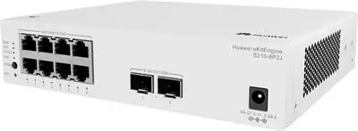 Комутатор Huawei S210-8P2J, 8x1Gb POE, 2x2.5Gb SFP, L2, 26 Gbit/s, 128 W