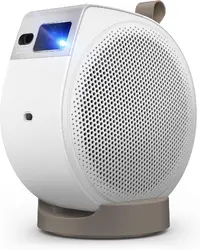Мултимедиен проектор, BenQ GV32 Portable Ceiling Projector, 1080P (1920x1080), 100K:1, 500 ANSI Lumens, 1.2X, Auto Keystone, HDMI (ARC 5.1 channel), USB-C (w/DP PD), USB, BT 5.0,  2x4W Speakers + 10W Woofer, Google TV, SmartRemote App, WiFi, 1.6kg, White