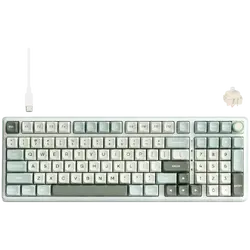 ROYAL KLUDGE RK R98Pro Sky Cyan Gaming Keyboard Cream switch