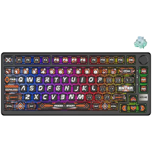 ROYAL KLUDGE RKM75 HE Hephaestus Gaming Keyboard Mint switch