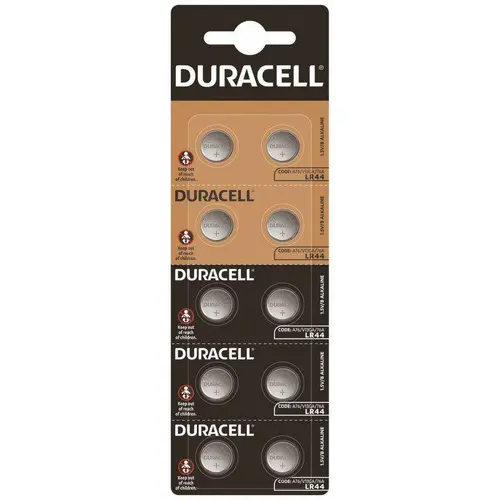 Бутонна алкална батерия LR44 /AG13/  1,55V 10 бр./pack  цена за 1 бр./  DURACELL