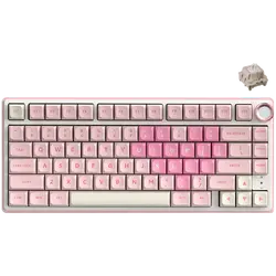 ROYAL KLUDGE R75 Pink Melody Gaming Keyboard Cream switch