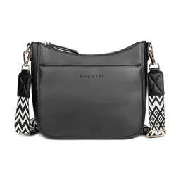 Дамска чанта Bugatti Mare 3.0 Shoulder bag, екокожа, черна
