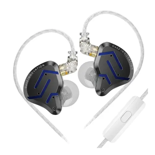 KZ професионални слушалки Hi-Fi In-Ear-Monitors - ZSN PRO 2 Midnight Black (Limited version), Mic