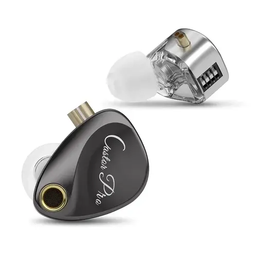 KZ професионални слушалки Hi-Fi In-Ear-Monitors - Castor Pro Gray Mic (Bass version) - Bass Up Edition