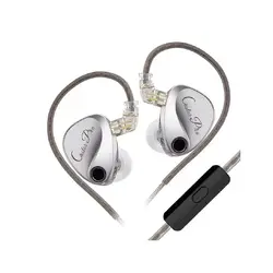 KZ професионални слушалки Hi-Fi In-Ear-Monitors - Castor Pro Silver Mic - Harman Edition