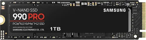 Твърд диск, Samsung SSD 990 PRO 1TB PCIe 4.0 NVMe 2.0 M.2 V-NAND 3-bit MLC, 256-bit Encryption, Read 7450 MB/s Write 6900 MB/s
