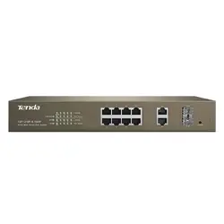 Комутатор , SWITCH TENDA TEF1210P 8P POE
