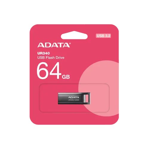 Памет, ADATA UR340 64GB USB 3.2 Black